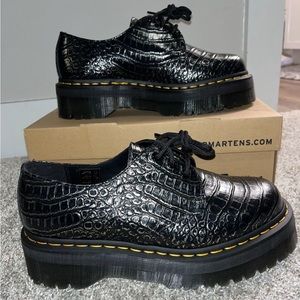 Dr. Martens 1461 Platform Quad Croc Men 9 / Women 10 Brand New